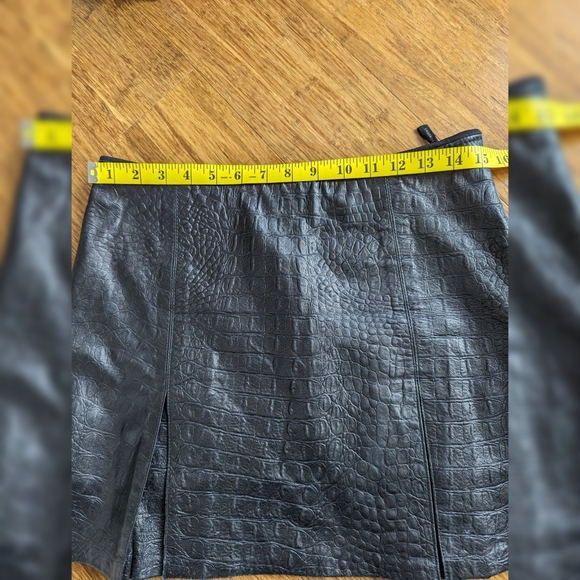 Rudsak Snake Genuine Leather Flare Skirt - Picture 4 of 5